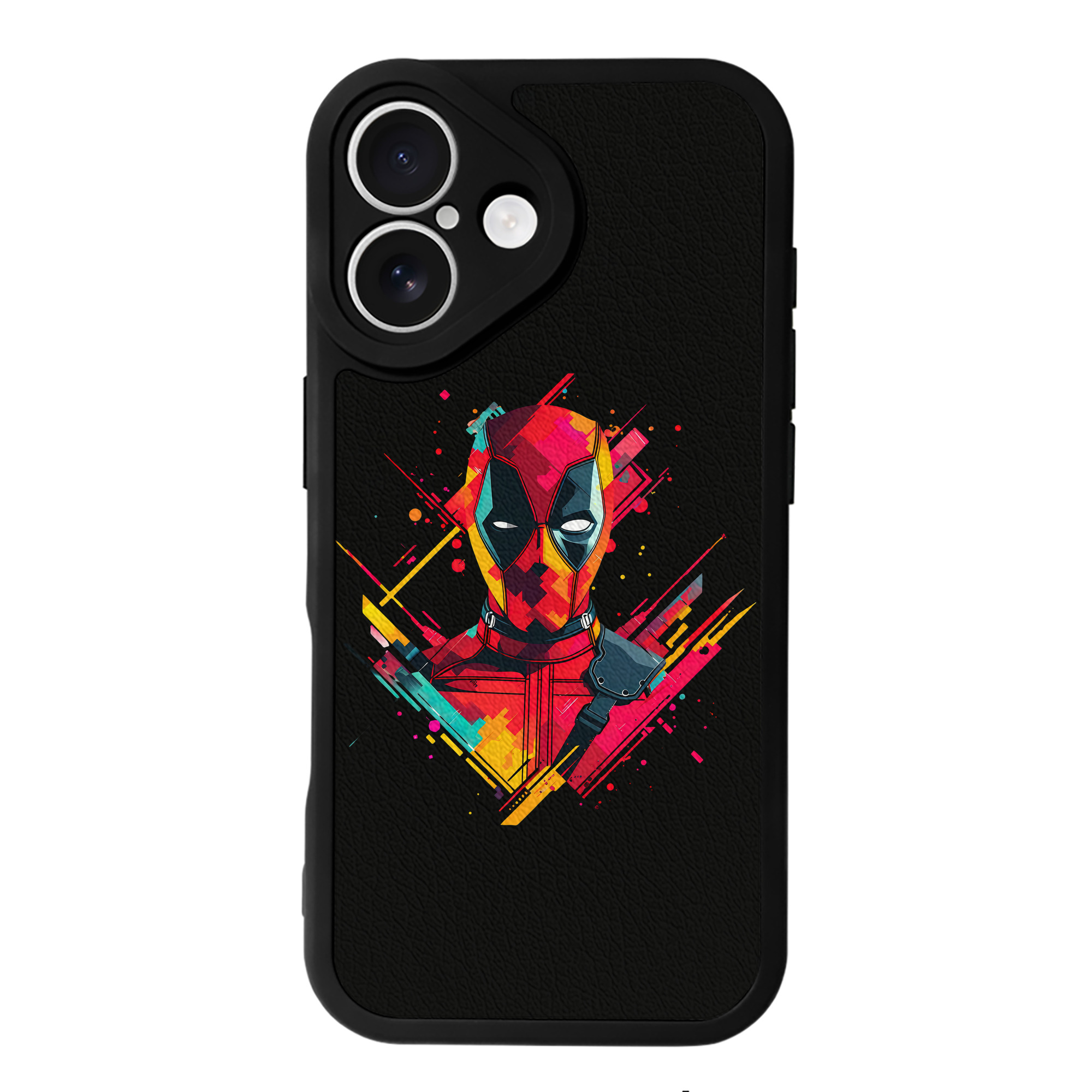 （画像用） Deadpool デッドプール 【iPhone 16シリーズ対応】シリコンスマホケース（レザー調） 材質：シリコン